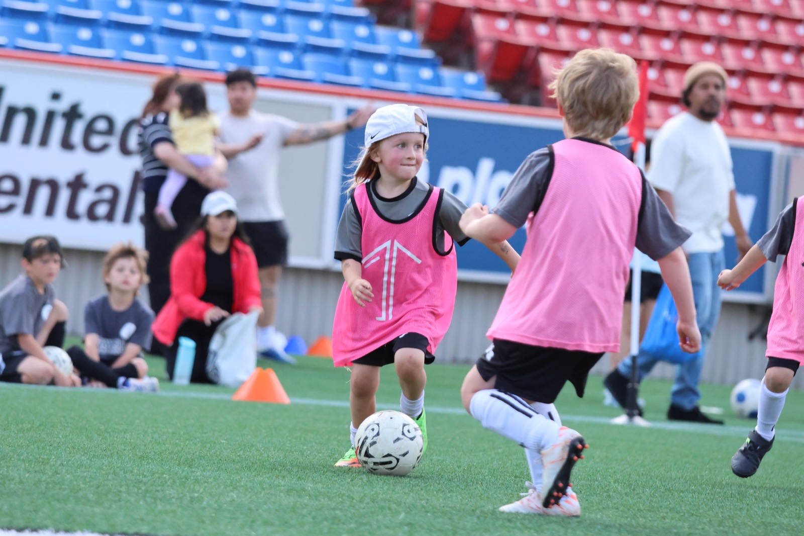 1UP Soccer players in training, born 2019 to 2025