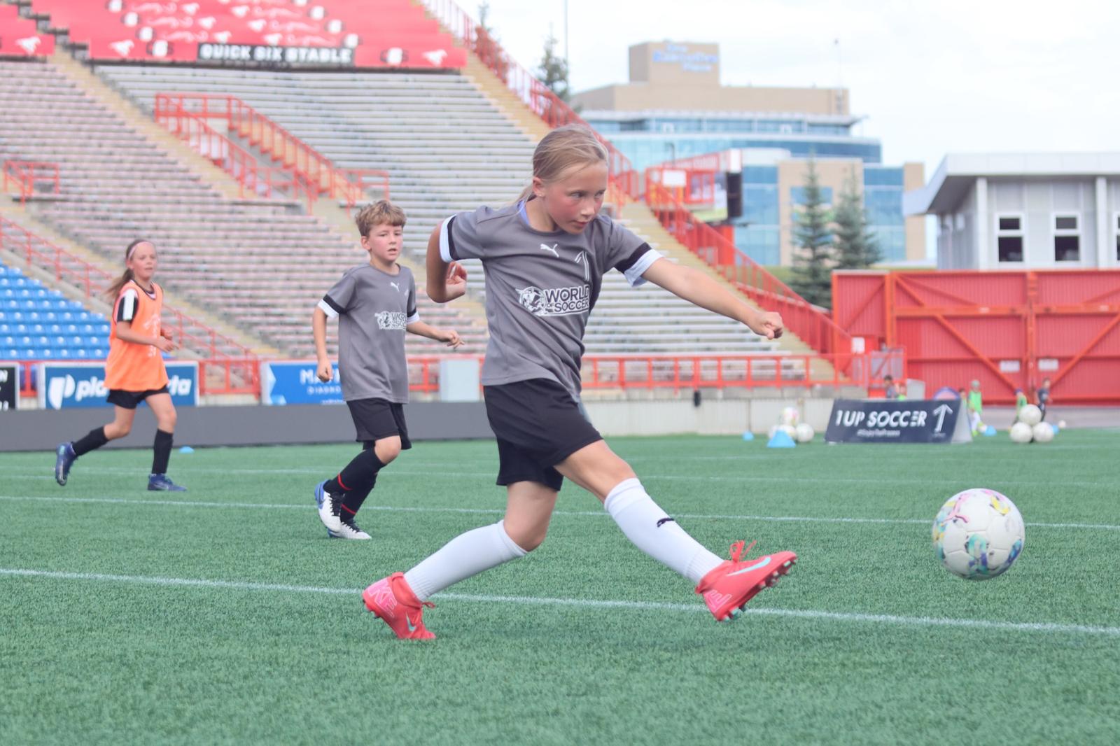 1UP players training in Northwest Calgary